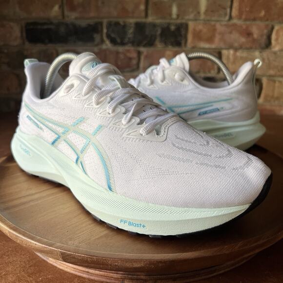 ASICS GT 2000 13 FF Blast White Blue Mint Womens 10 Road Running Shoes Sneakers - Picture 2 of 16